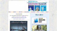 Desktop Screenshot of delmarvadiscoverycenter.org